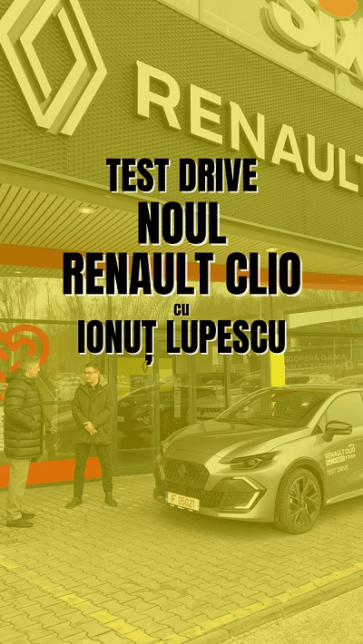 Tot ce trebuie să știi despre NOUL RENAULT CLIO: Test Drive cu Ionuț Lupescu!